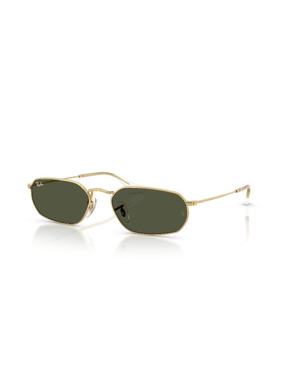 New Ray-Ban Unisex Sunglasses Gold Green Lens Metal Frame Ray Ban RB3947 001 31